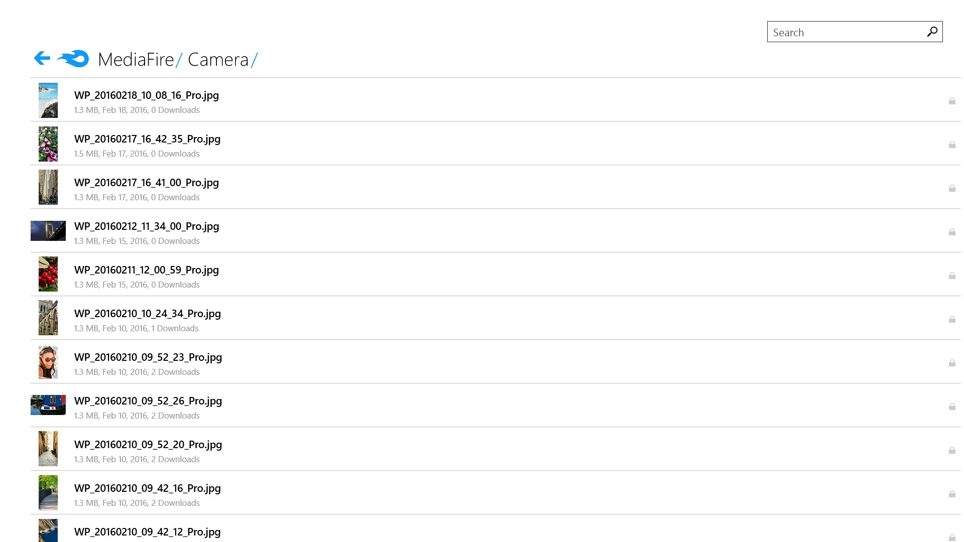 Screenshot: Automatically back up all of your camera photos and videos.