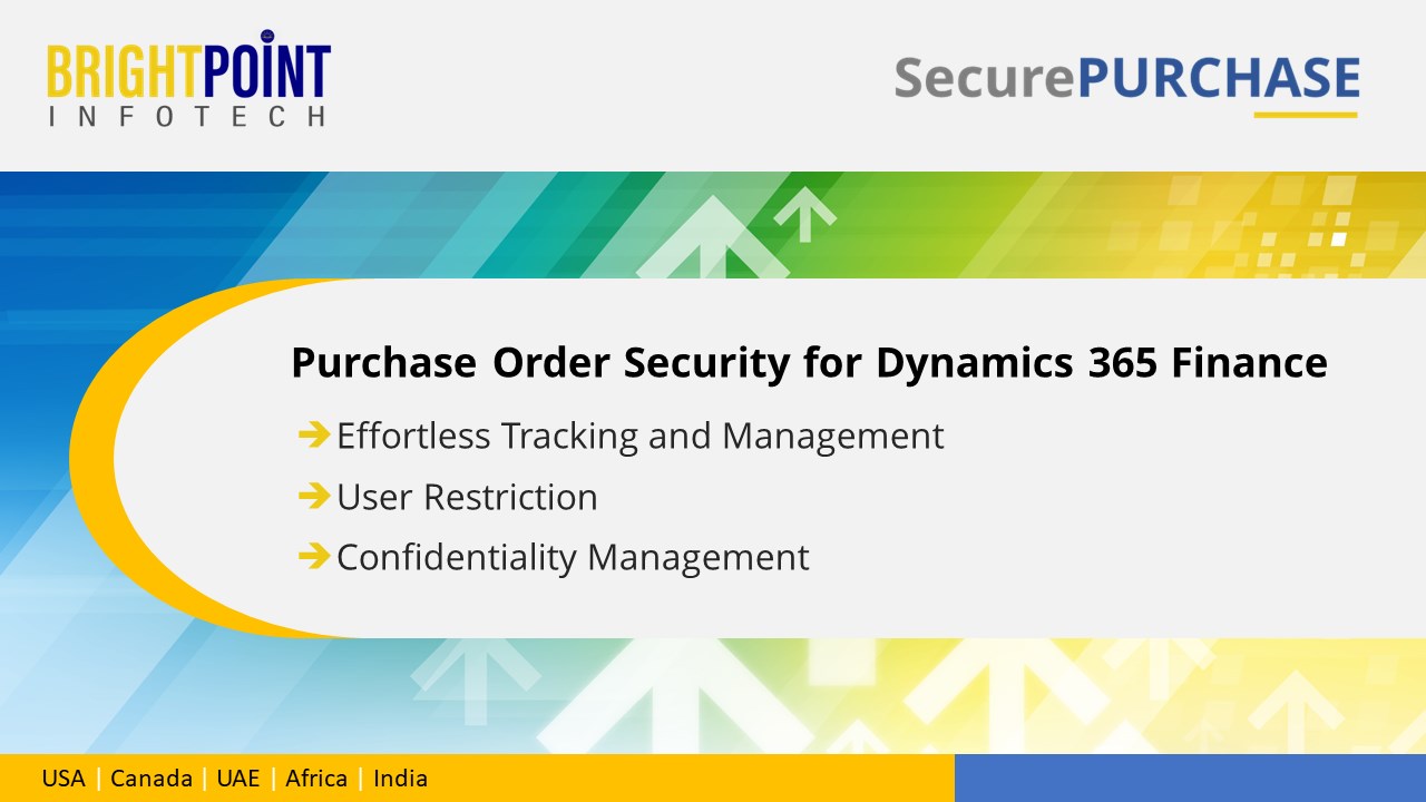 Snapshot 1 of Purchase Order Security for Dynamics 365 Finance