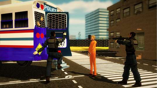 Police Bus Gangster Chase - Arrest Street Criminal screenshot 2