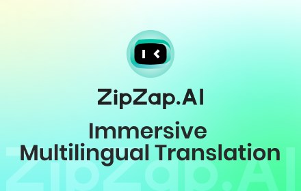 ZipZap.AI-Immersive Multilingual Translation small promo image