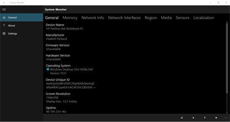 System Monitor Screenshots 1