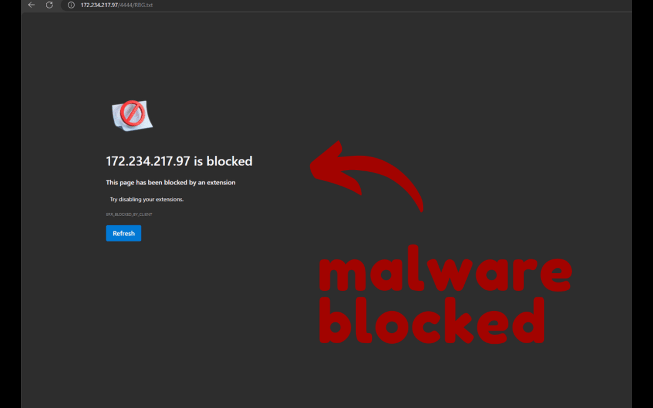 Malware URL Blocker
