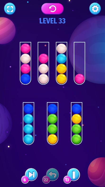 #5. Color Sort Mania (Windows) Podle: Inlogic Software s.r.o.