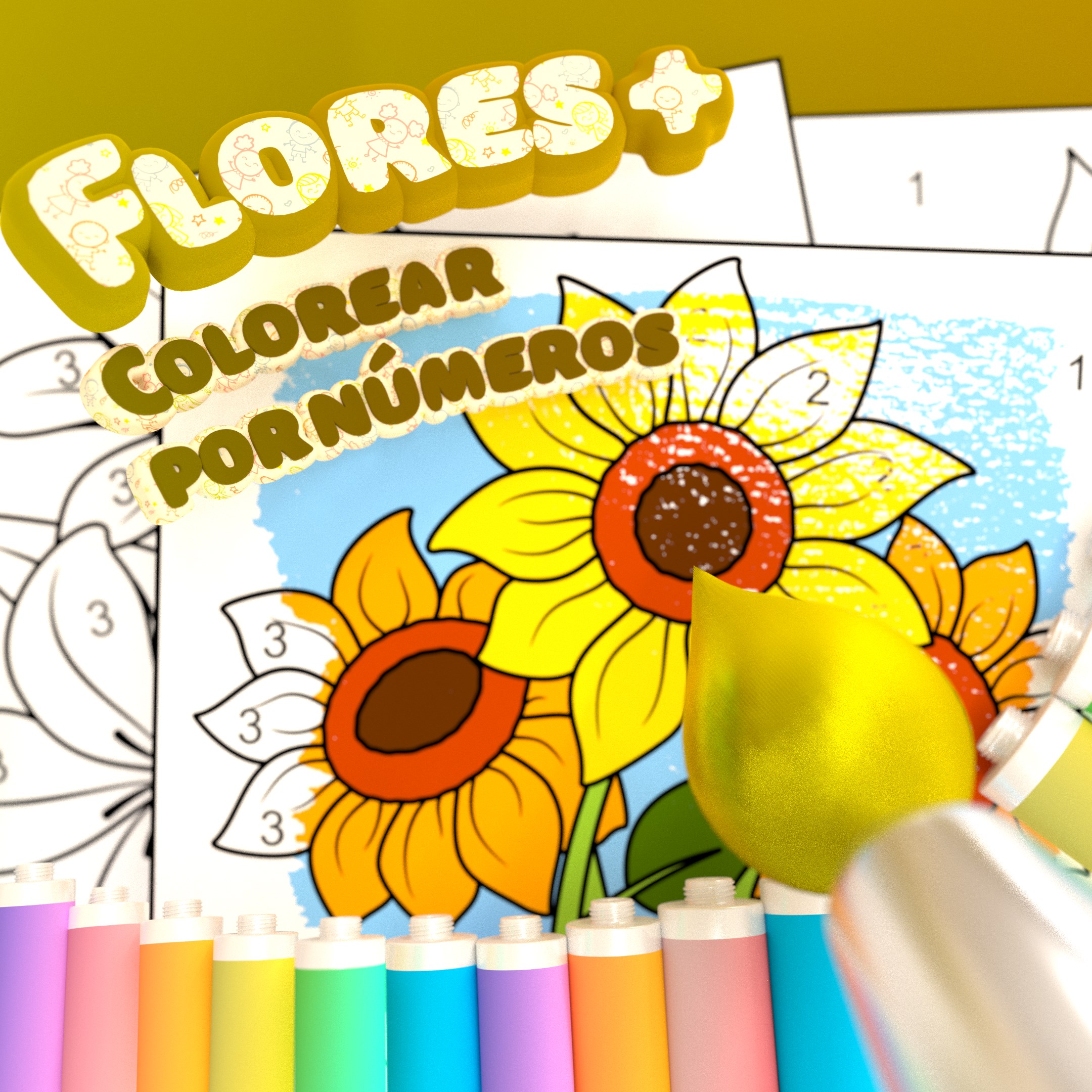 Flowers - Color by Numbers +