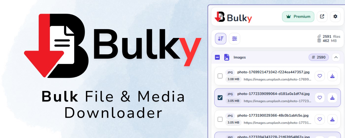 Bulky - Bulk File & Media Downloader