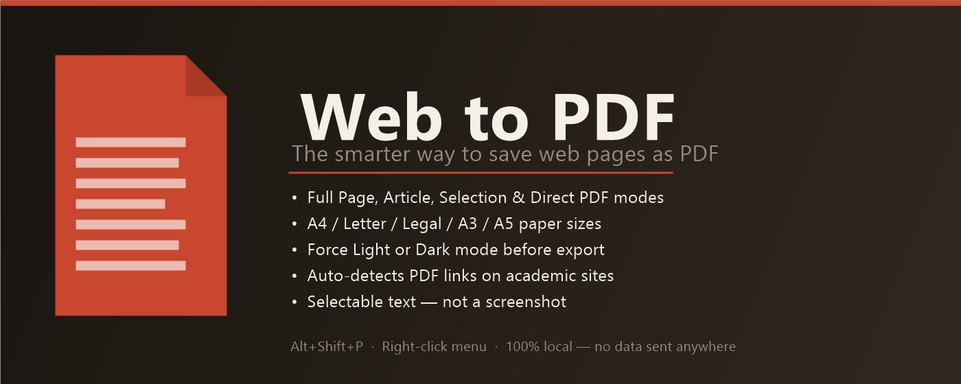Web to PDF