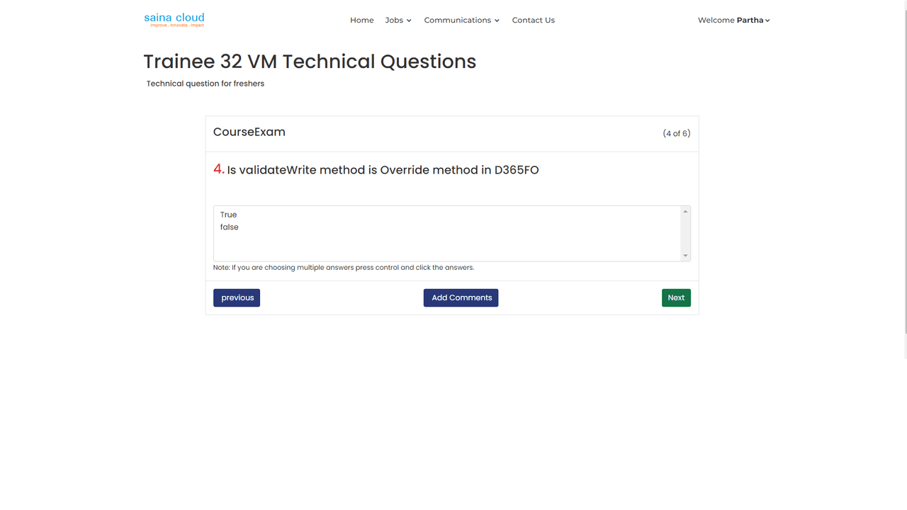 Snapshot 4 of HR Applicant portal integrated with Dynamics 365 Operations