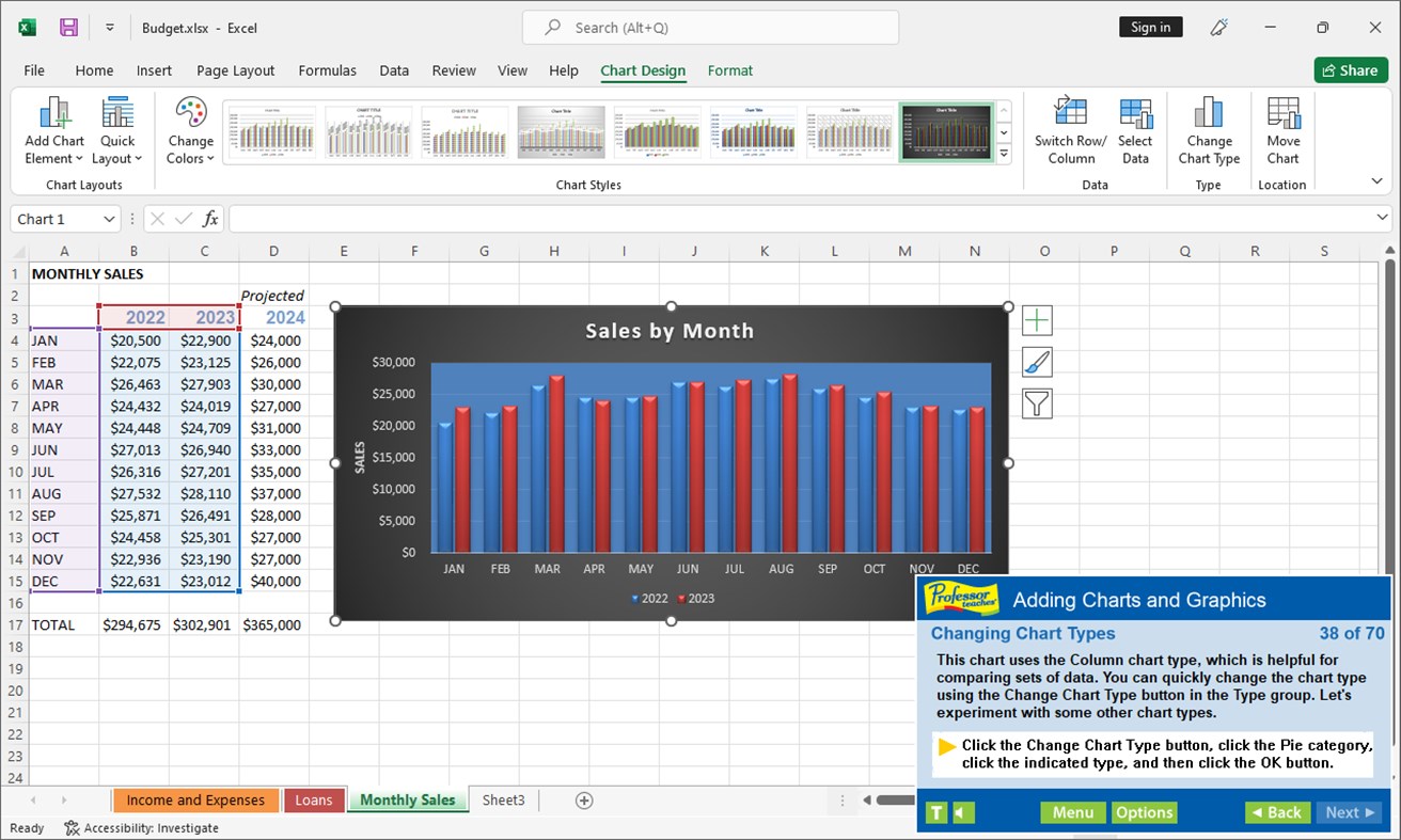 #3. Professor Teaches Excel 2021 (Windows) De: Individual Software Inc.