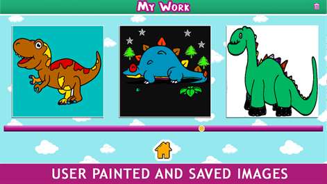 Dinasour Coloring Book For Kids Learning Screenshots 1