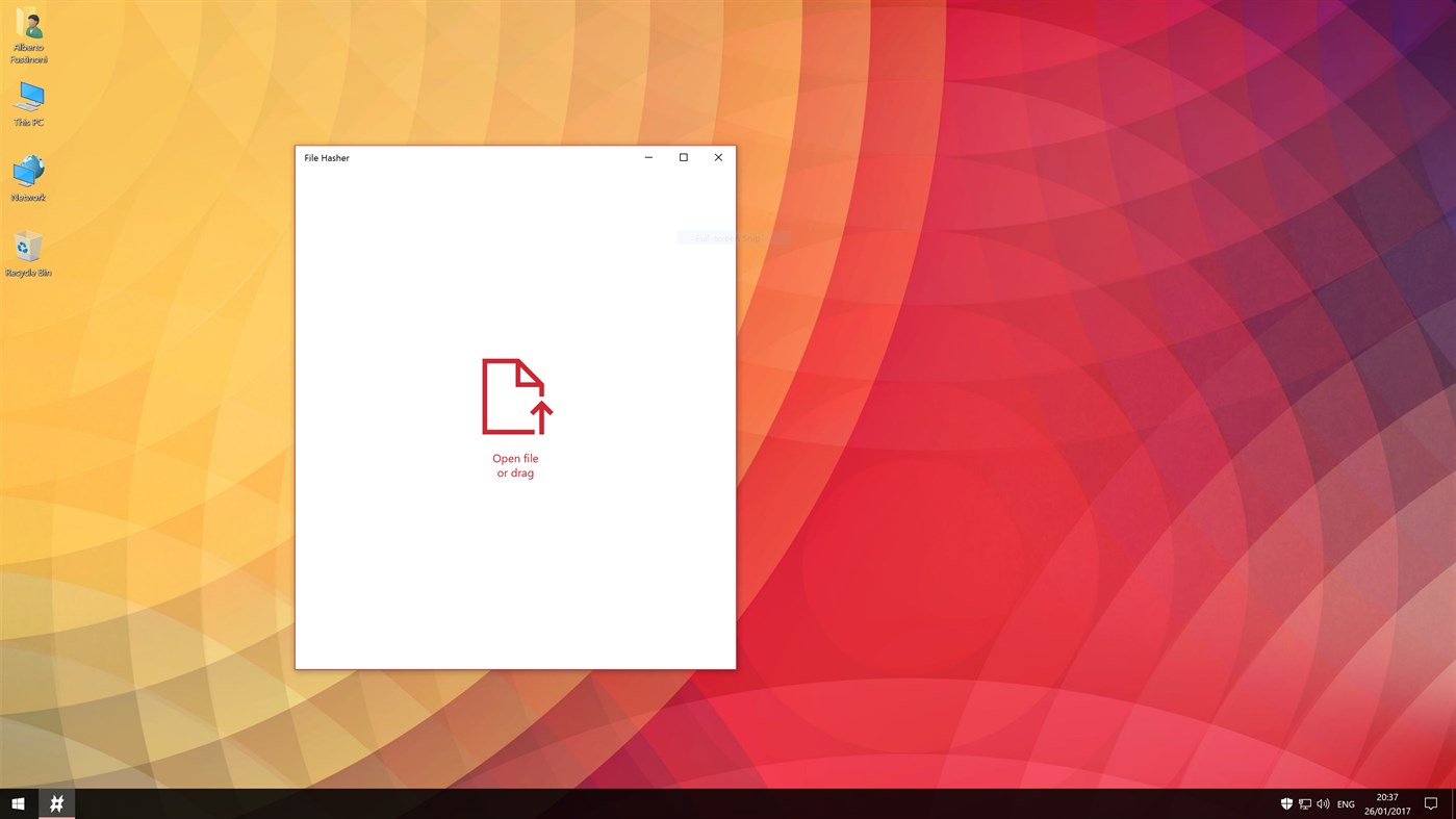 #1. File Hasher (Windows) 由: Aftnet