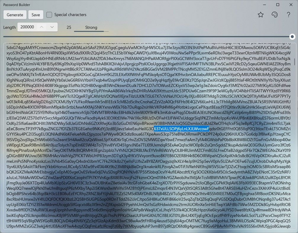 #4. Password Builder (Windows) Με: Alexander Komarov