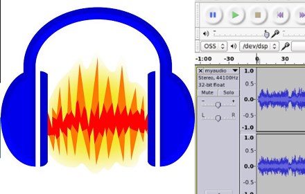 Audio editor online Audacity small promo image