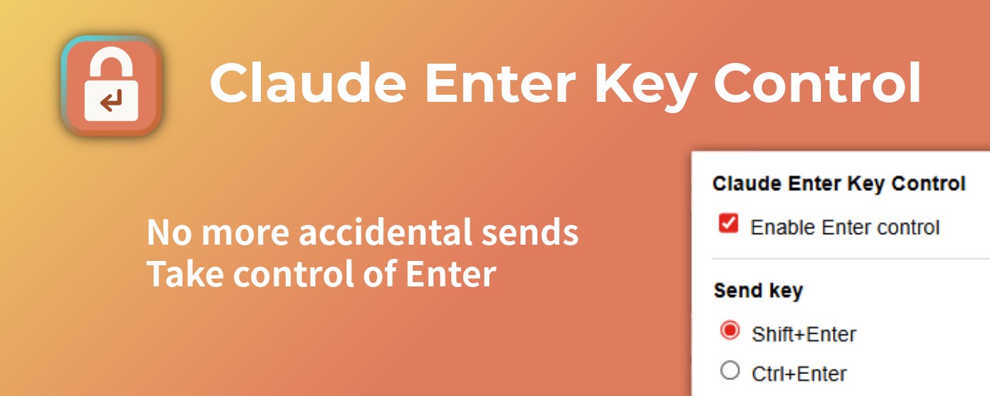 Claude Enter Key Control (by marusin)