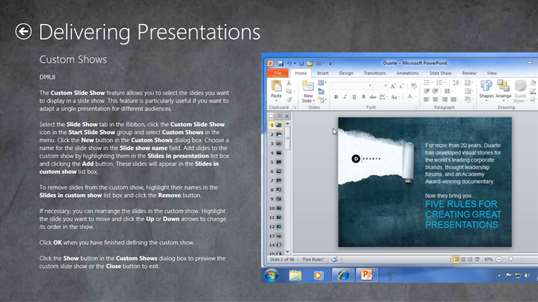 Video Training PowerPoint 2010 screenshot 5