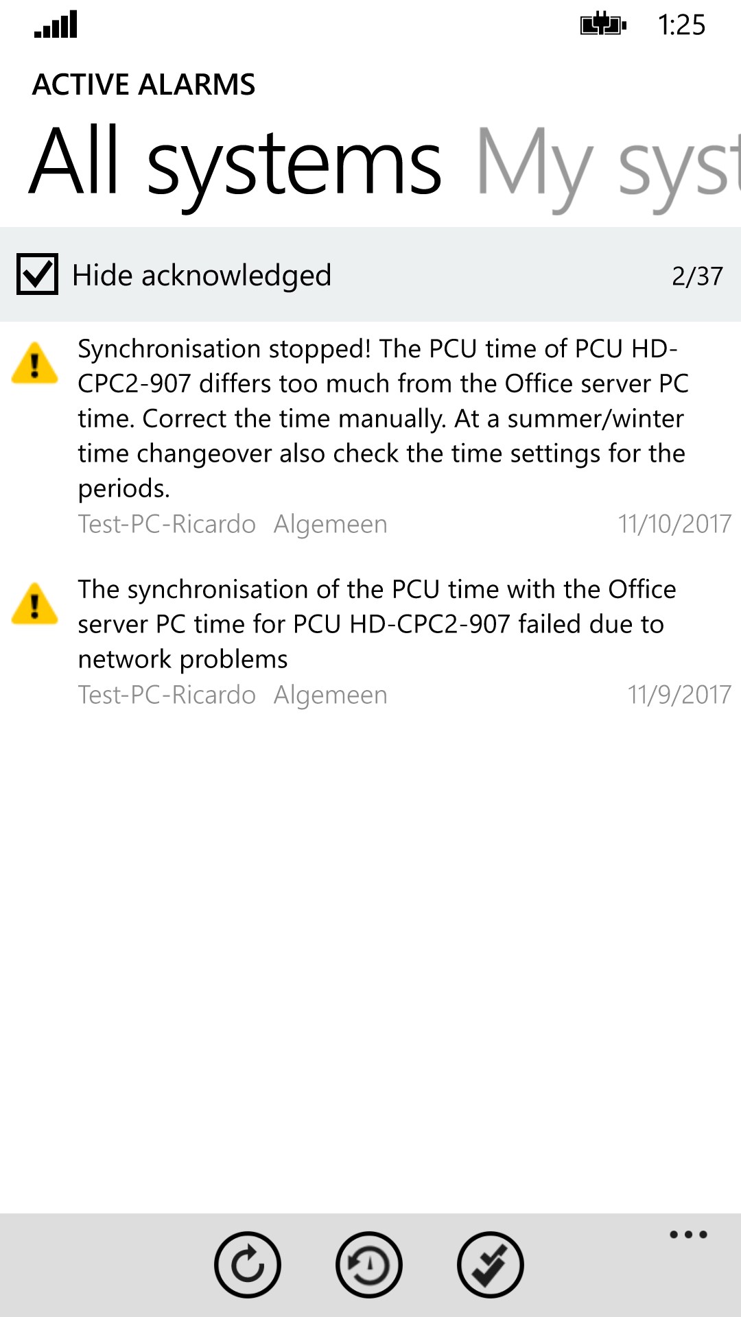 Screenshot 2 Priva Alarms windows