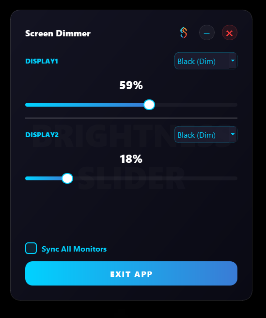 BrightnesSlider screenshot