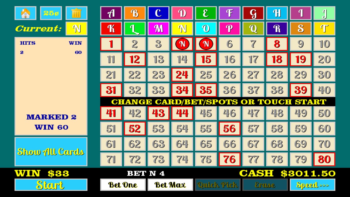 Multi Card Keno for Windows 10