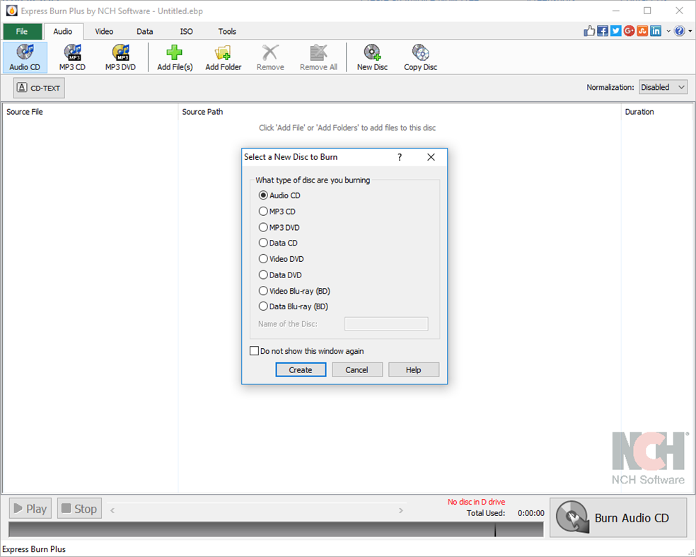 #1. Express Burn (Windows) Ved: NCH Software