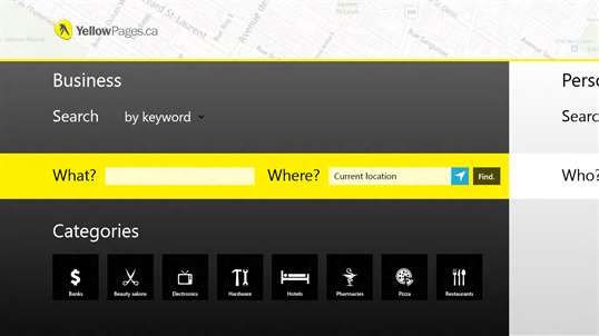 Yellow Pages Canada screenshot 1