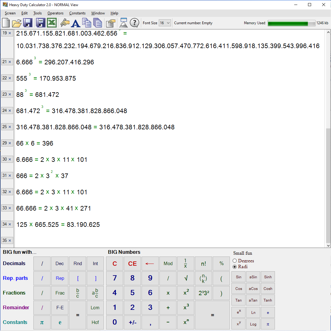 Heavy Duty Calculator