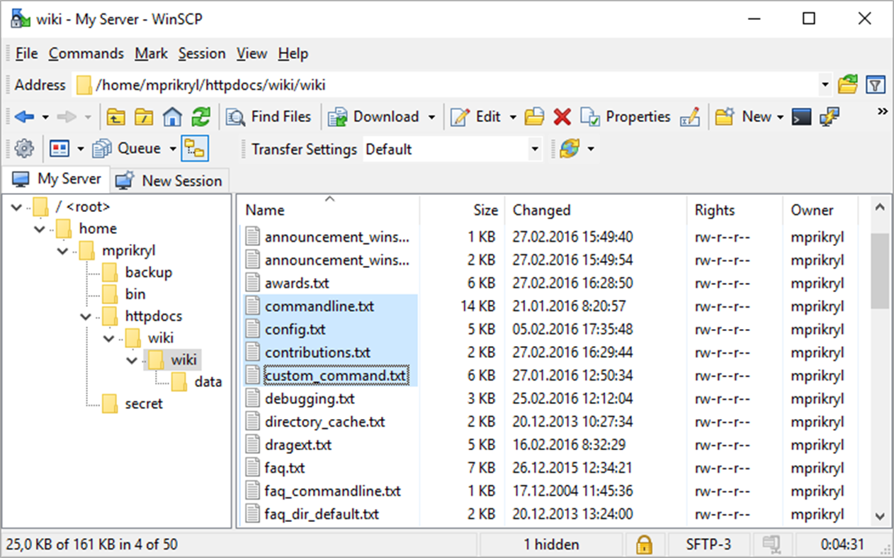 #2. WinSCP (Windows) 由: Martin Prikryl