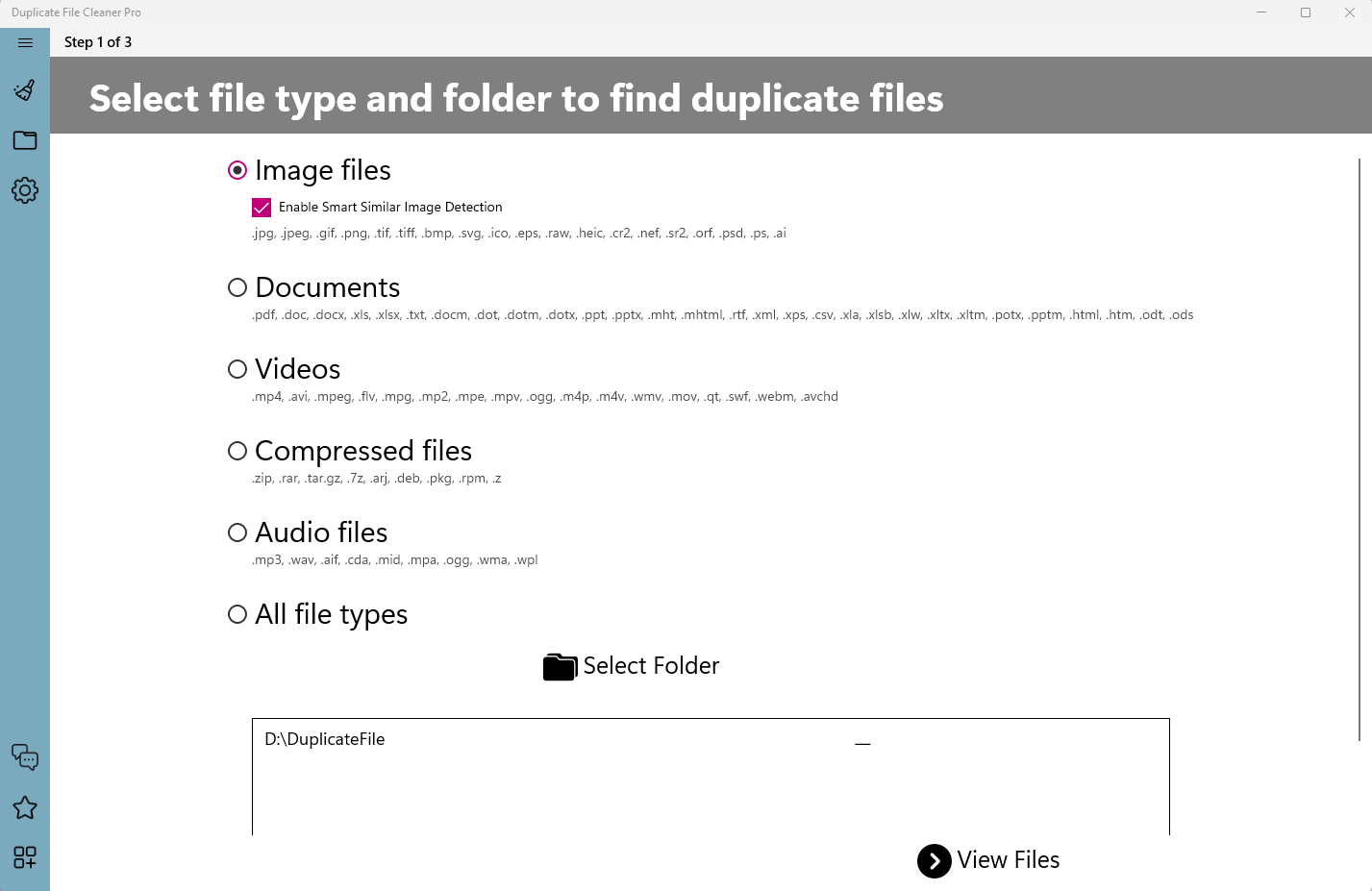 Duplicate File Cleaner Pro screenshot