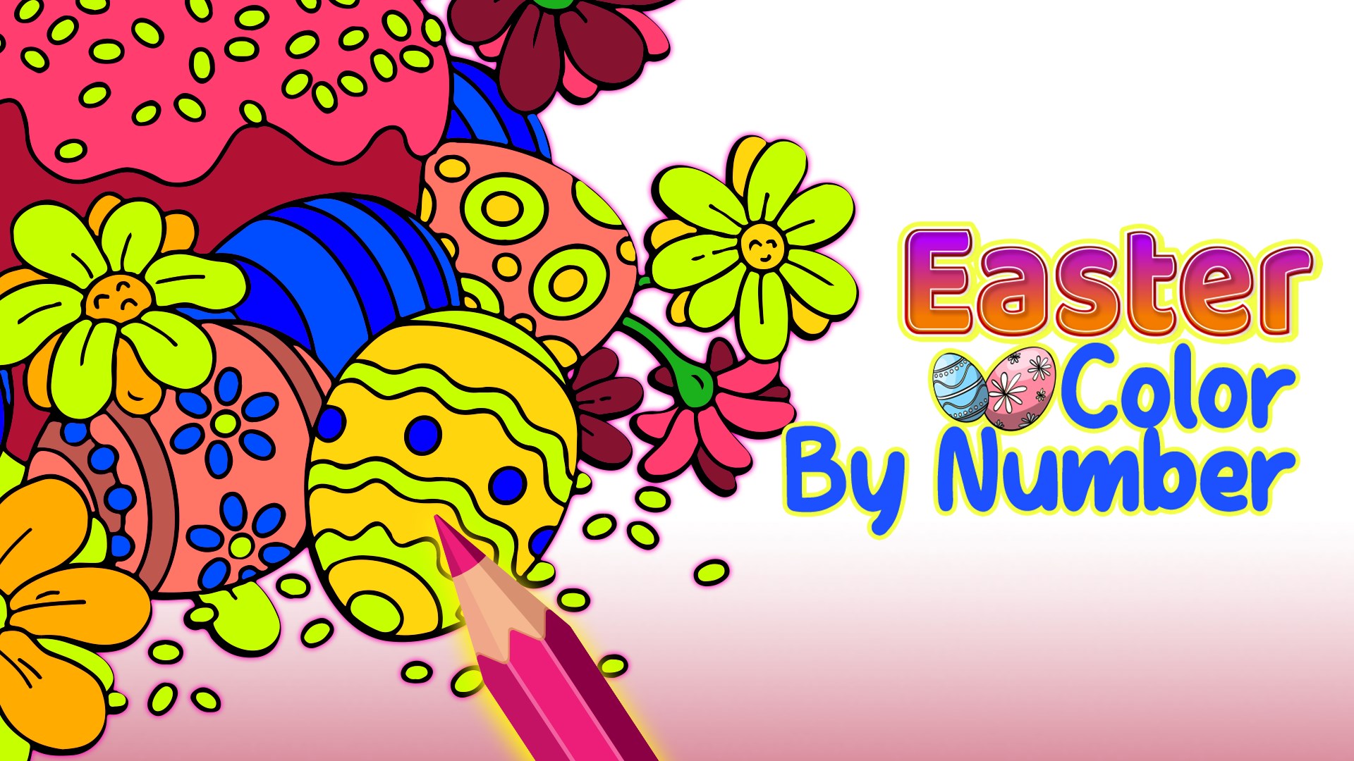 Get Easter Eggs Color by Number Painting Book Microsoft Store