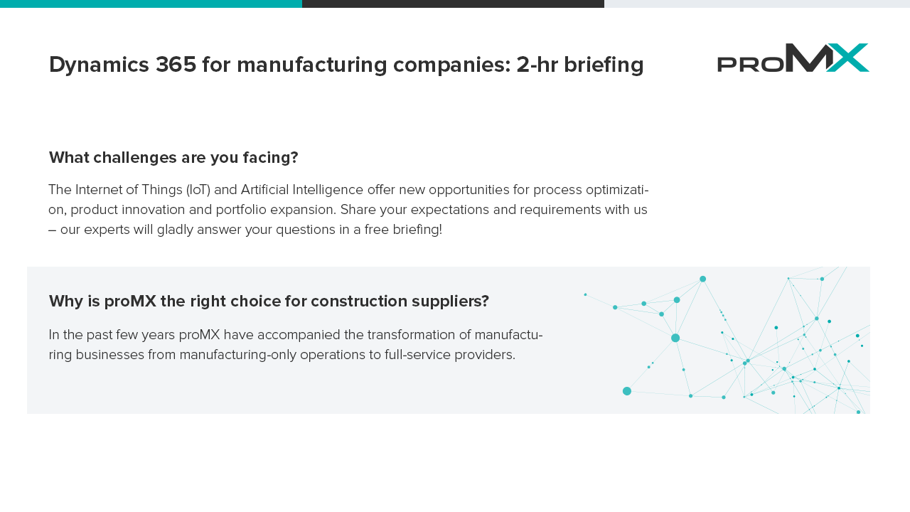 Snapshot 3 of Dynamics 365 for manufacturing: 2-hr briefing