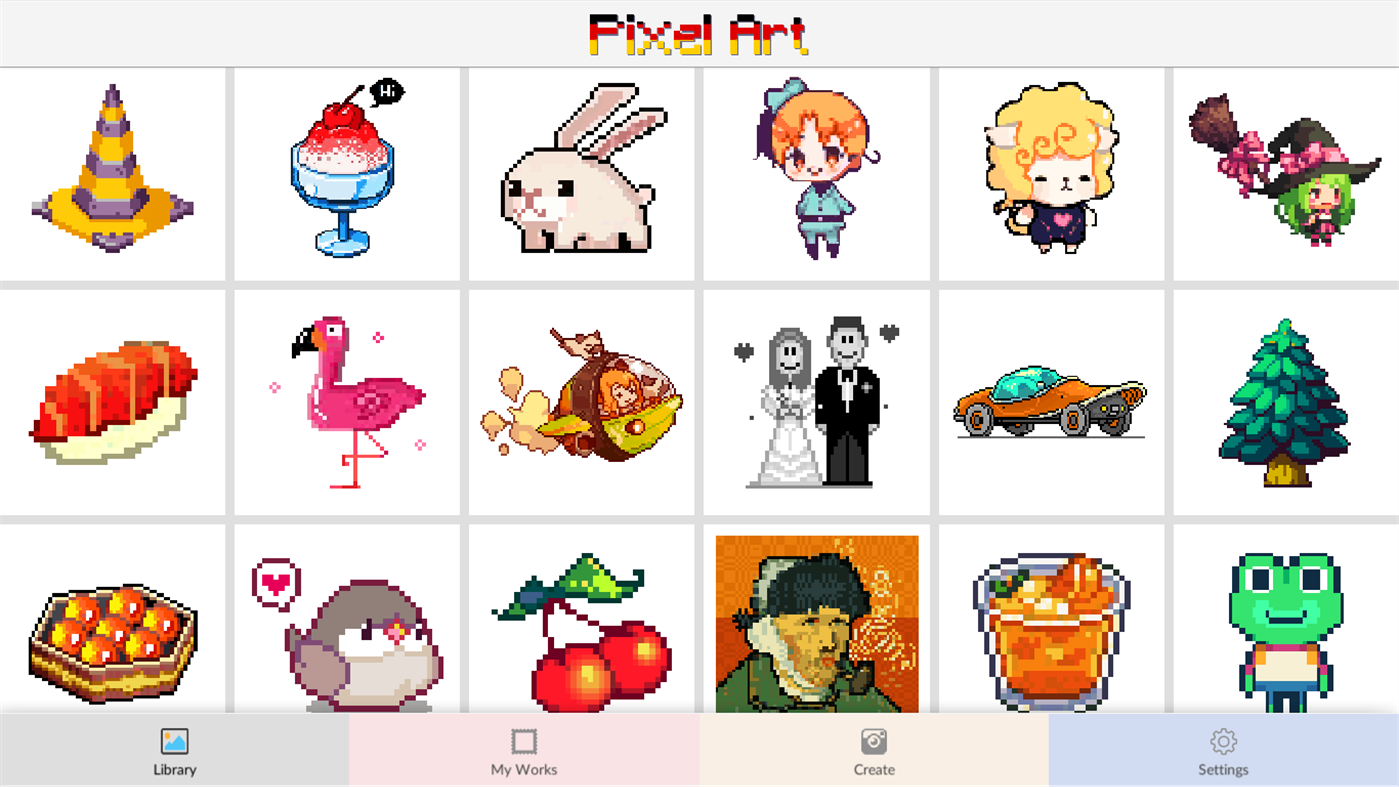 #4. Pixel Art: Color by Number. (Windows) Por: GameStrap+