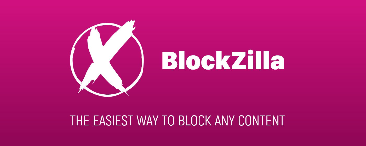 BlockZilla - Hide sponsored posts and tweets marquee promo image