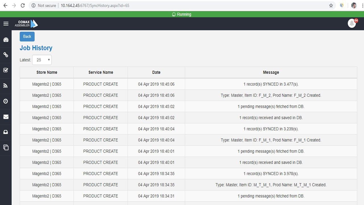 Snapshot 2 of Magento Connector for Microsoft Dynamics 365 Fin & Ops