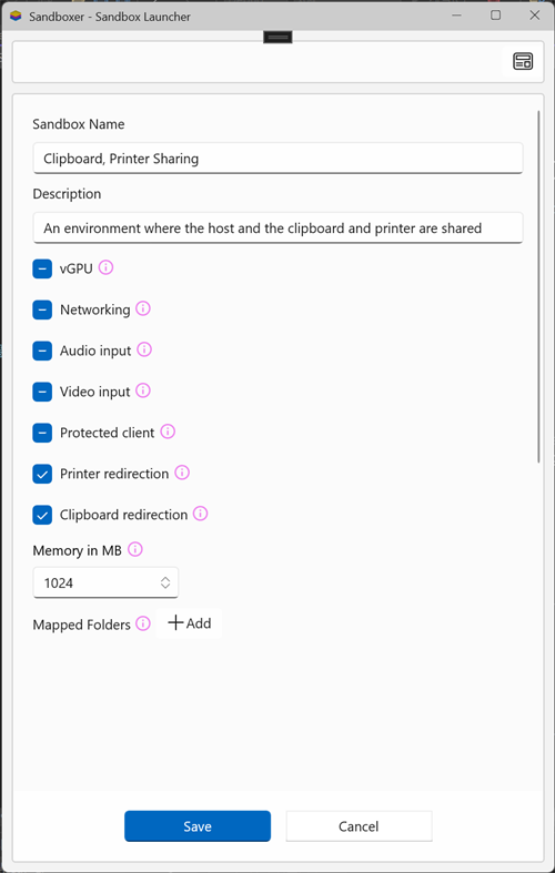 #3. Sandboxer - Sandbox Launcher (Windows) Göre: ToList