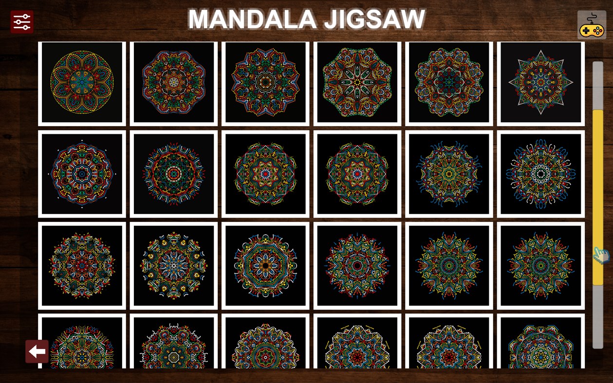 #7. MANDALA Jigsaw Puzzles - AntiStress & Relaxing Game (Xbox) By: NovaSoftwares