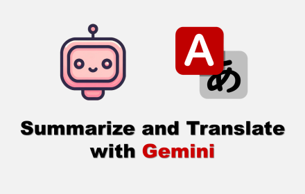 Summarize and Translate with Gemini small promo image