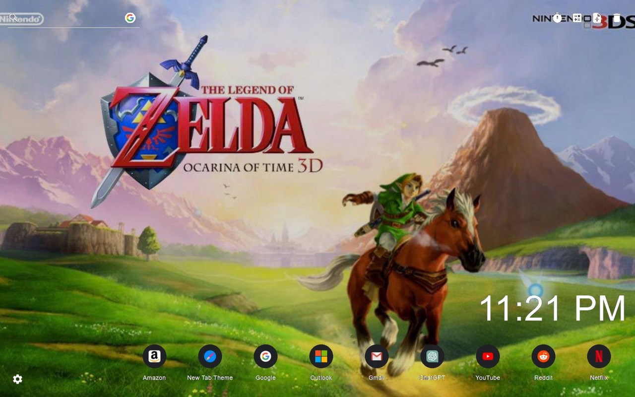 The Legend Of Zelda: Ocarina New Tab