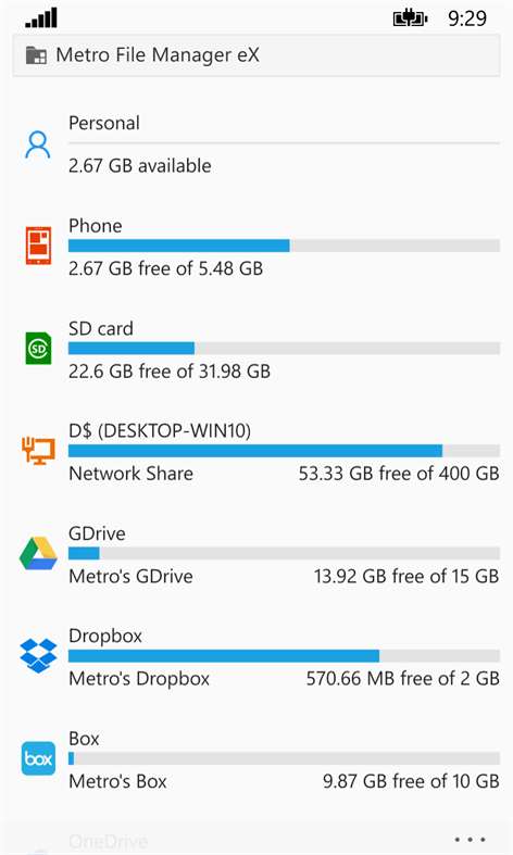 Metro File Manager eX Screenshots 1