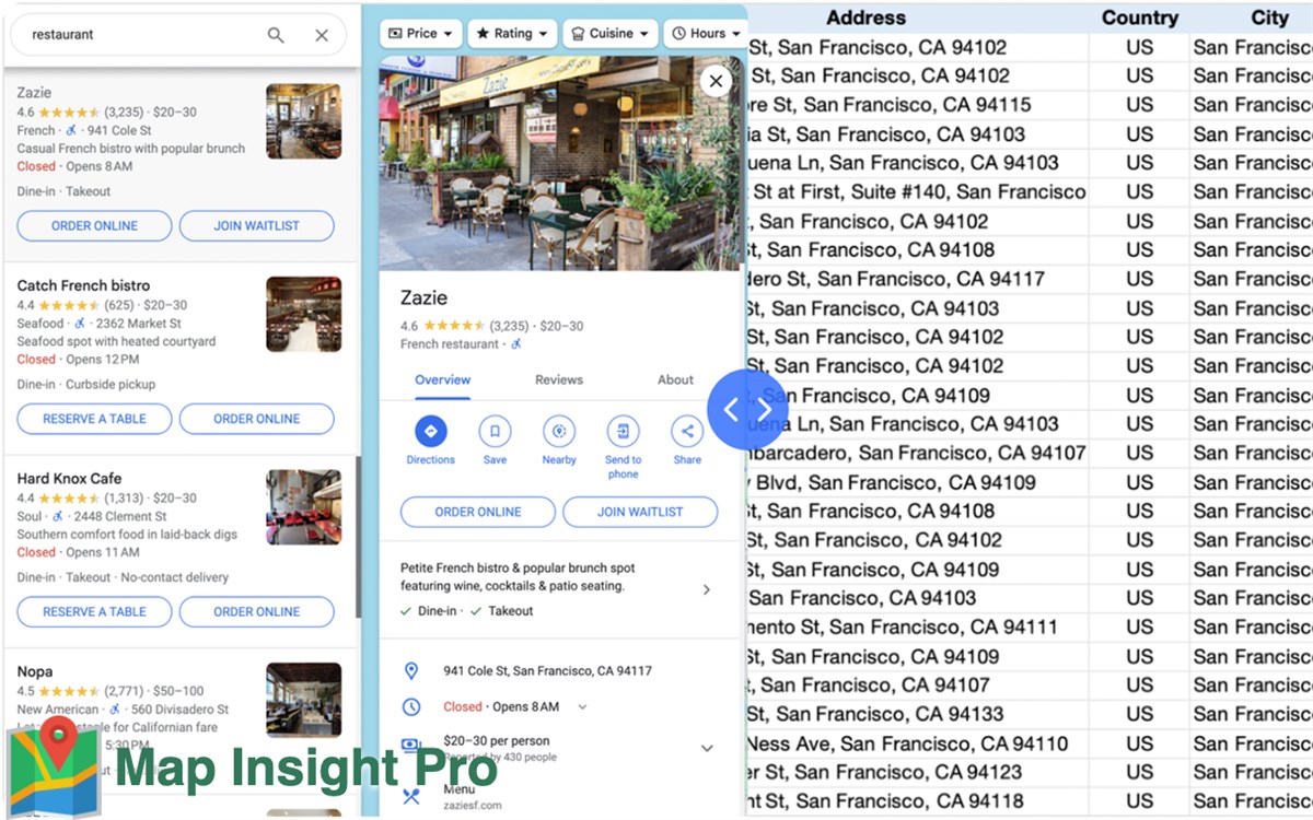 Map Insight Pro:Google Maps Lead Extractor / Business Scraper