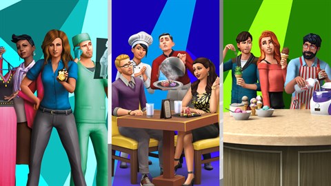 The Sims™ 4 Bundle - Get to Work, Dine Out, Cool Kitchen Stuff