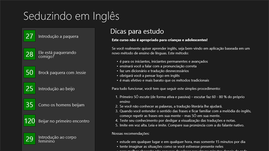 Inglês: Paquera, namoro e sexo screenshot 1