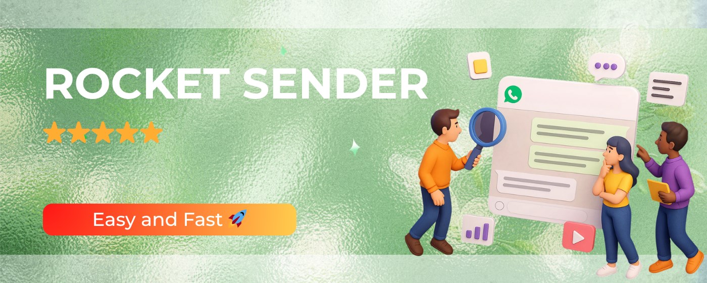 Rocket Sender for WhatsApp Web