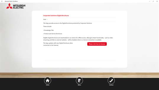 Mitsubishi Electric UK LES, Corporate Solutions Digital Brochures screenshot 1