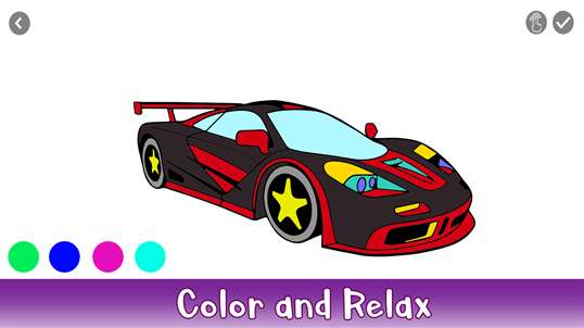 Racing Cars Color By Number - Vehicles Coloring Book screenshot 2