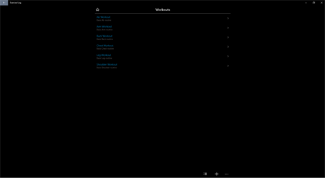Exercise Log Screenshots 2
