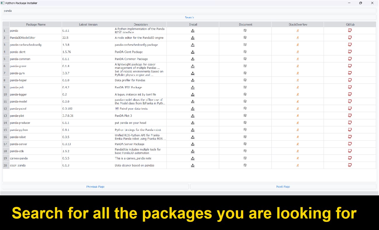 #6. Python Package Installer (Windows) By: aria vision