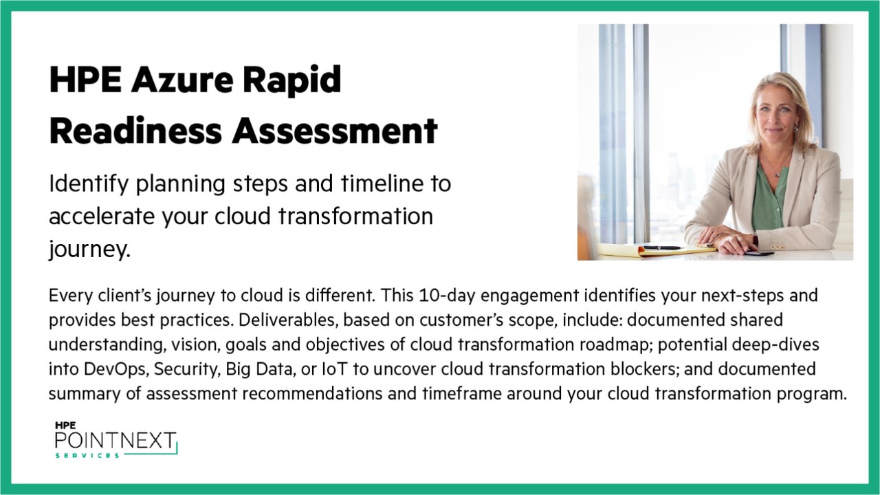 HPE Azure Rapid Readiness Assessment 10 Days Microsoft Azure