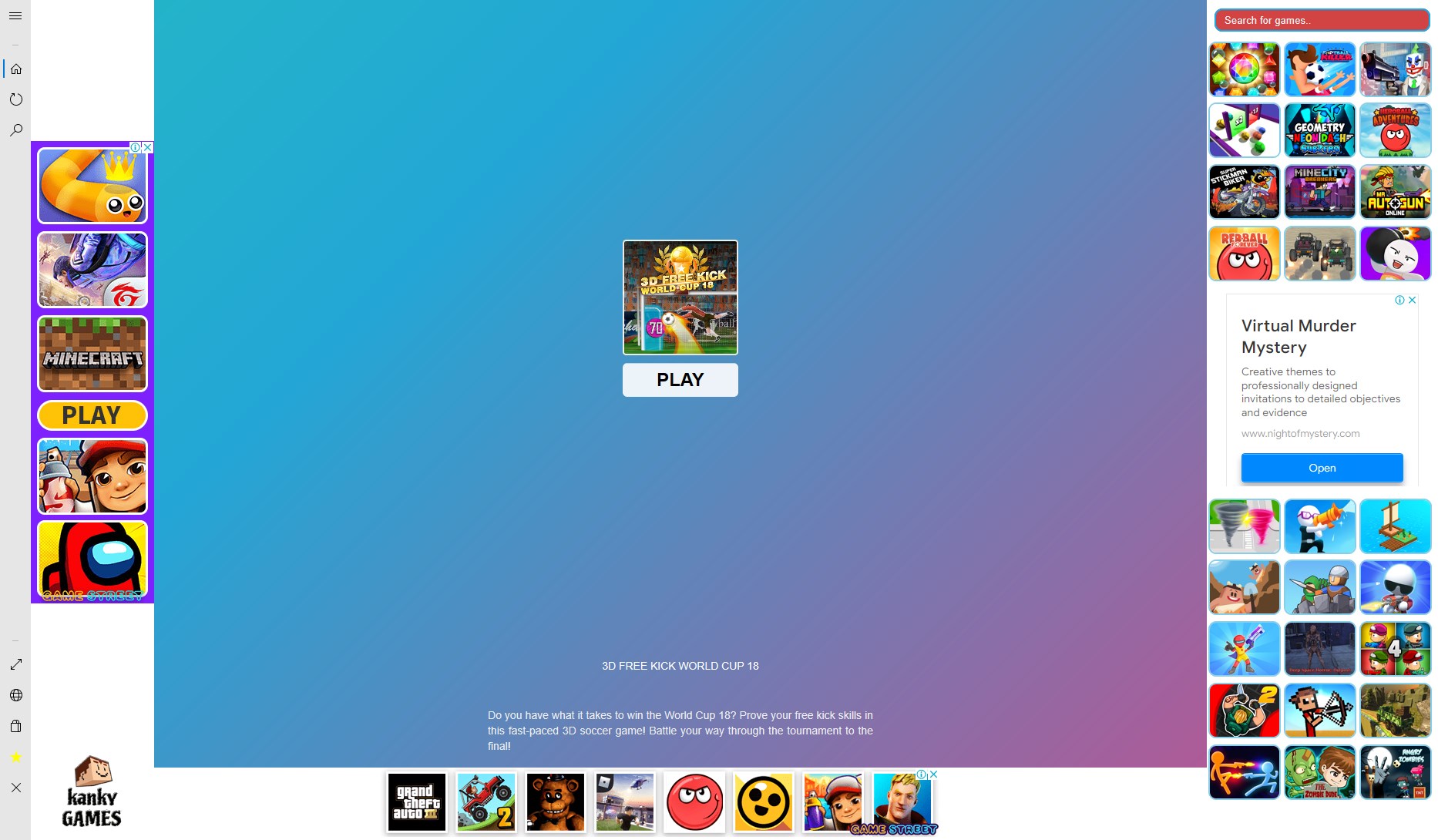 Screenshot 1 Free Kick World Cup 3D windows