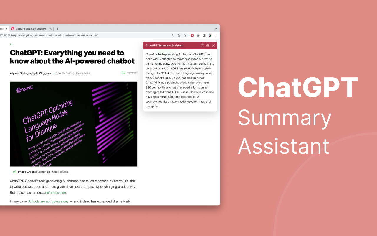 ChatGPT Summary Assistant