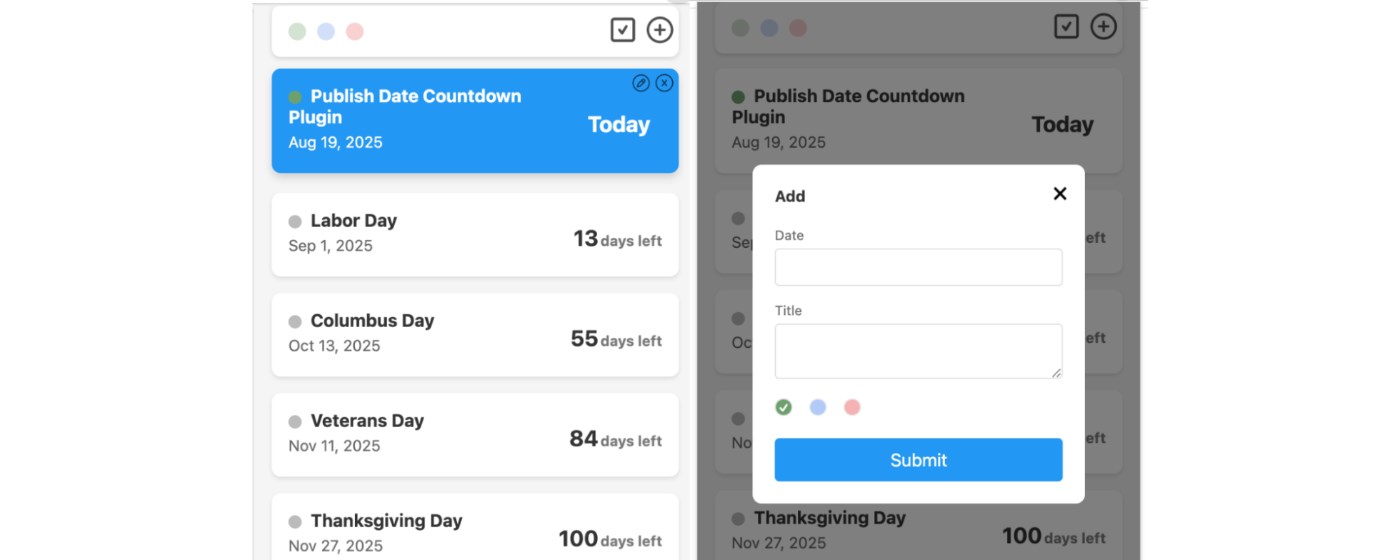 Simple Date Countdown