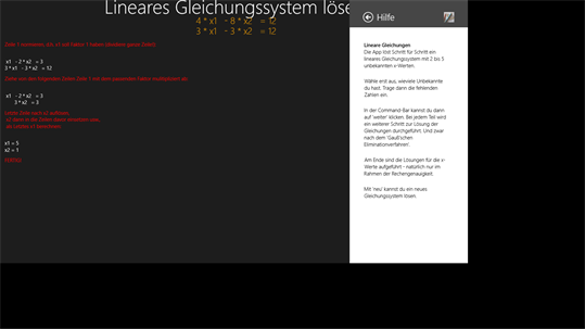 Lineare Gleichungen screenshot 7