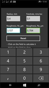 Quick Roughness Calculator screenshot 2